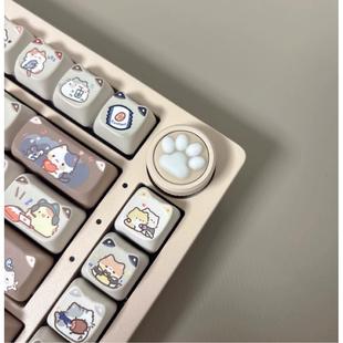 hi75专用 Hi75 立体定制不退不换 k81通用猫爪旋钮硬 Hi75c