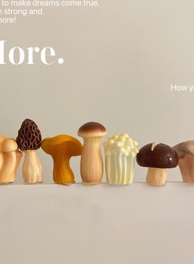 长蘑菇瞭！电脑萤幕摆件办公室治愈系工位解压好物桌面装饰礼物