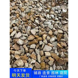 柏坡黄砾石黄色碎石庭院铺装黄石子花园造景脚踏砾石枯山装饰摆件