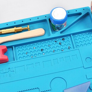 硅胶维修隔热垫 五金工具放置硅胶垫数码产品精密设备维修工作台