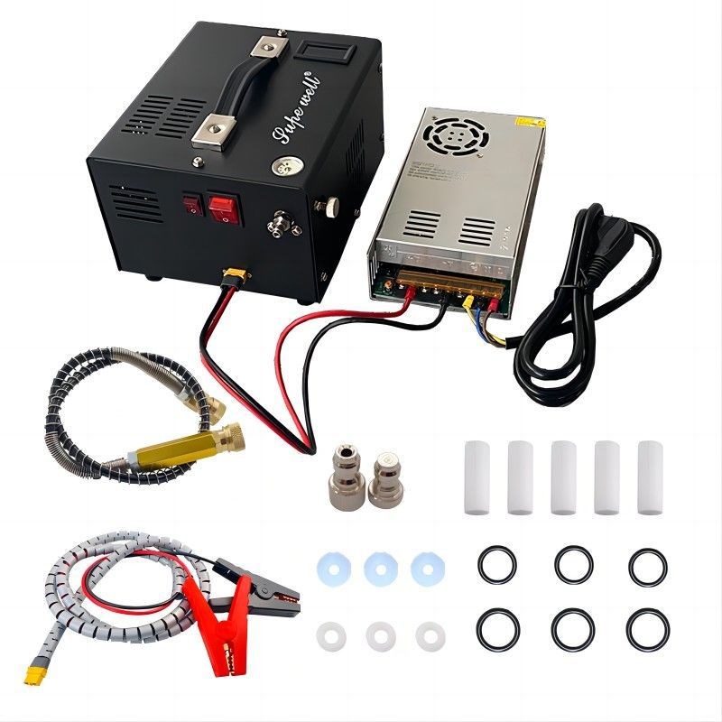 12v车载高压打气泵30mpa电动打气机空气压缩机便携充气泵