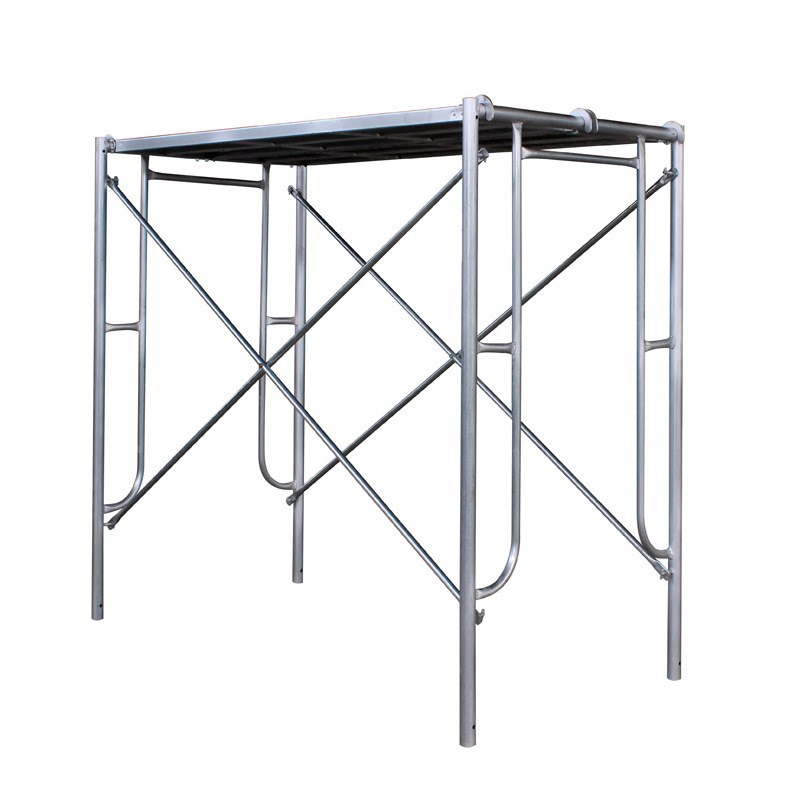 移动脚手架加厚镀锌可移动脚手架门式架 梯形架 半架