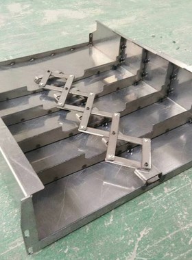 维修宁波CNC钢板防护罩 机床防碎屑防护罩 友嘉VMP40A导轨防尘罩