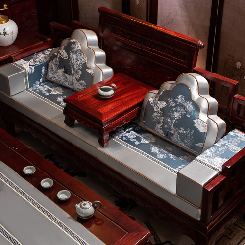 新中式防滑罗汉床垫定制