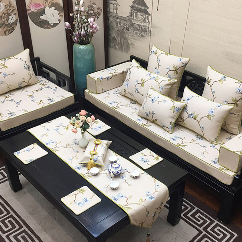 中式红木沙发坐垫中国风乳胶垫子防滑可拆洗实木家具沙发垫带靠背,居家布艺,沙发垫,淘宝优惠券,粉丝福利购,淘宝优惠卷