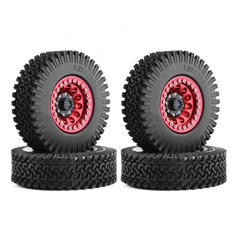 攀爬车1.9寸金属夹片轮毂98/120MM胎皮 RC4WD CC01 轮毂+轮胎 B13