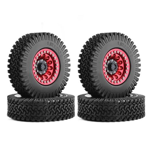 攀爬车1.9寸金属夹片轮毂98/120MM胎皮 RC4WD CC01 轮毂+轮胎 B13