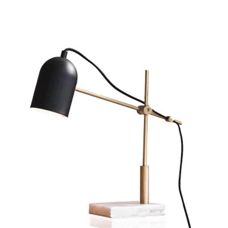 现代钓鱼灯客厅大理石金属设计师样板房别墅书房个性装饰家居台灯