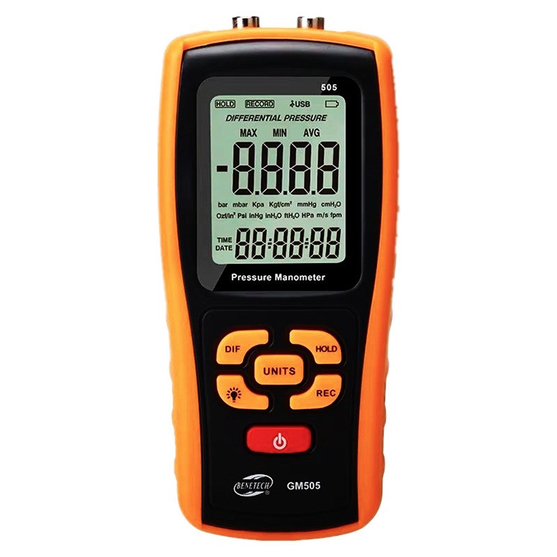标智GM505手持式数字压力计管道微压计压差计差压计压差表压差计