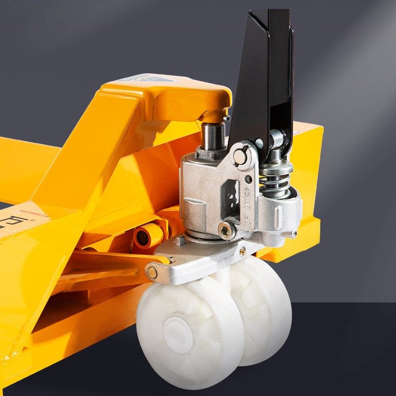 2-3吨纸筒型货物搬运车手动液压叉车纱辊手动托盘车纸筒拖车地牛