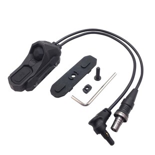 天美星光M300A A2接口 M600C手电筒AXON双控鼠尾UN线控开关PEQ15