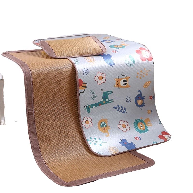 儿童凉席套装两用双面藤冰丝席子宿舍幼儿园夏季学生床垫草席,床上用品,藤席,淘宝优惠券,粉丝福利购,淘宝优惠卷