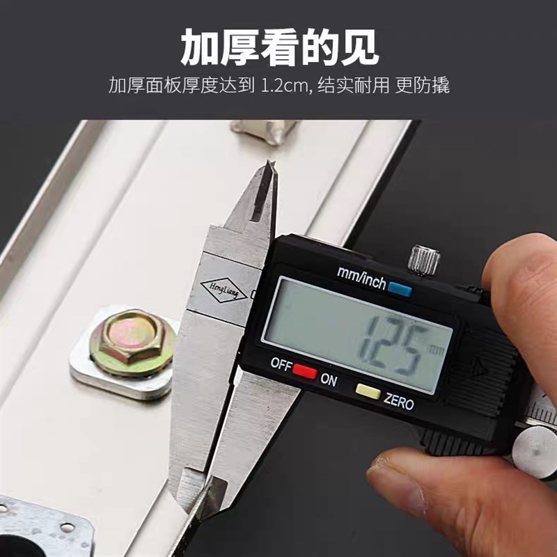 忠恒防盗门把手9009门锁门把手面板加厚防撬大门拉手配件通用型