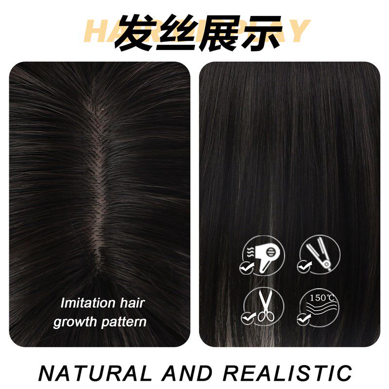 假发女短发网红挂耳染锁骨发减龄齐肩发自然挑染全头套假发套新款