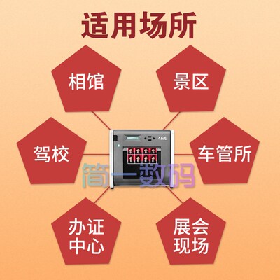 呈妍P525L热升华照片打印机证件照商用照相馆专业影楼相片冲印机