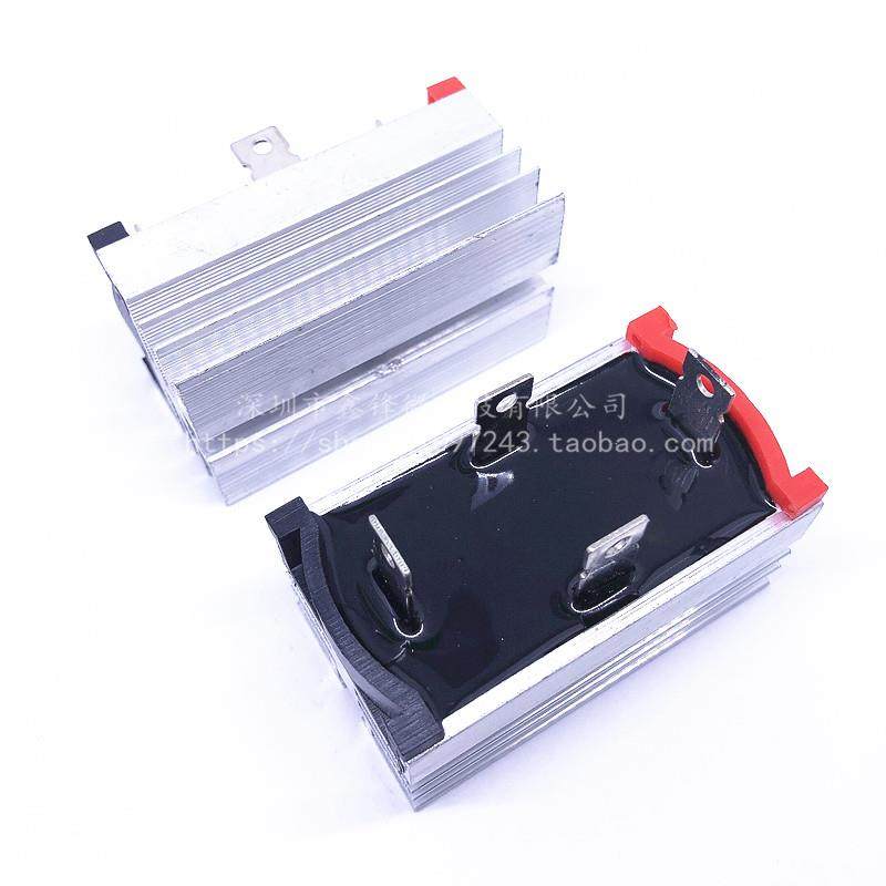 QL5010单向整流桥QL50-10 QL50A1000V 4脚自带散热器风力发电机用