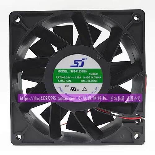 全新SJ SF241238BH/BU/BL2 24V 1.35A/2.40A 12CM 24V变频器风扇
