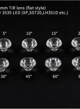 20MM TIR 透镜，用于 3535 LED（xp、sst20、LH351D 等