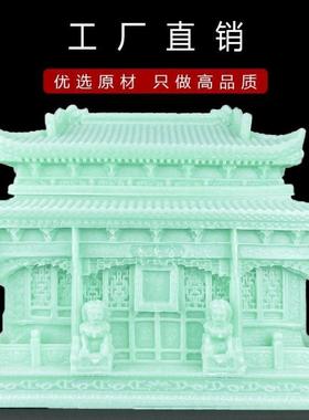 川汉白玉石头骨灰盒绿色寿盒老人男女款大理石树脂石粉迁坟高档29