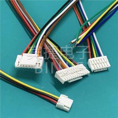 X1251H-03-N0单排胶壳带扣单/双头端子线连接线10/15/20/30cm线材