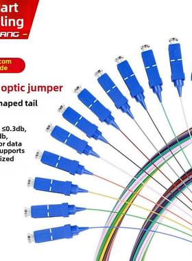 电信级sc12芯束状多模尾纤光纤跳线SC/FC/LC单模千兆fc1.5米
