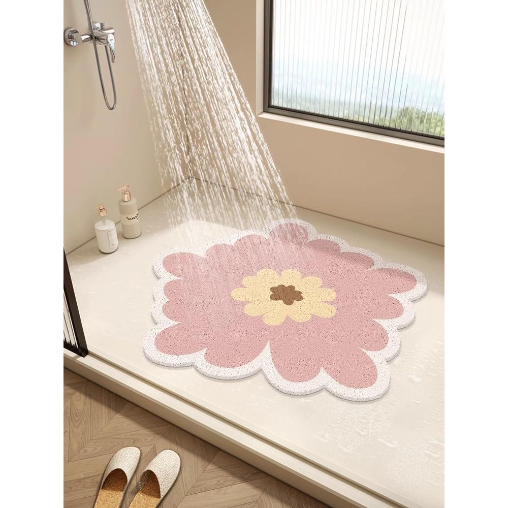 浴室防滑地垫洗澡卫生间洗澡间耐脏专用防滑垫地毯厕所防摔淋浴房