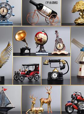 欧式创意覆古摆件超市美陈工艺礼品摆饰客厅酒柜办公室书架陈列装