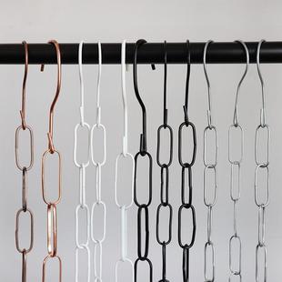 包邮金属服装店S勾挂衣铁链 展示链子 挂衣服链条 挂钩 吊环 铁圈