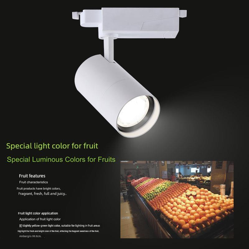 上潮百货公司Led轨道灯射灯店商业轨道灯三线展厅防眩光表面装式