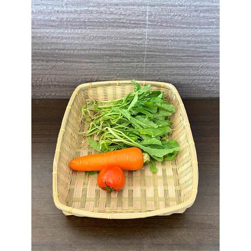 竹编篮手工托盘厨房收纳竹篓长方形竹簸箕收纳筐水果筐笸箩蔬菜篮