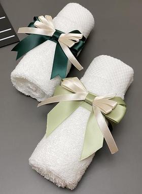 酒店样板房间毛巾扣蝴蝶结捆绑拉花装饰品摆件展厅卫生间浴巾扎带