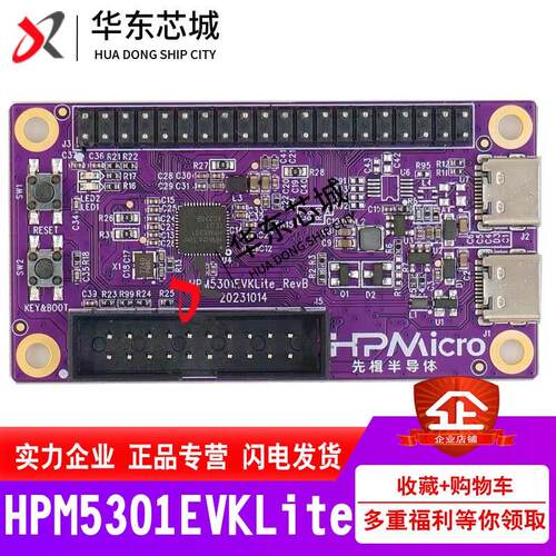 先楫半导体 HPM5301EVKLite 高性能MCU RISC-V处理器 开发板