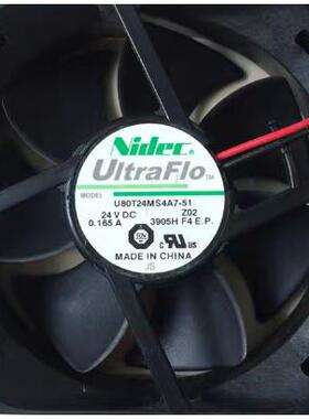 U80T24MS4A7-51 原装Nidec 8025 24V 0.165A 8CM 变频器散热风扇