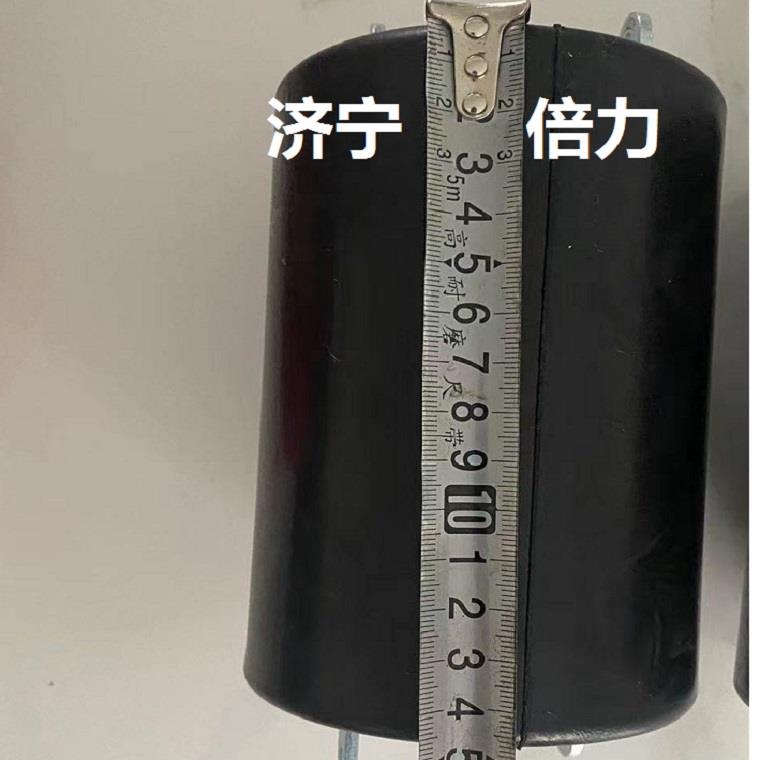 黑色方孔胶辊注胶黑轮被动轴胶轮注胶辊清粪机配件PP带被动胶辊