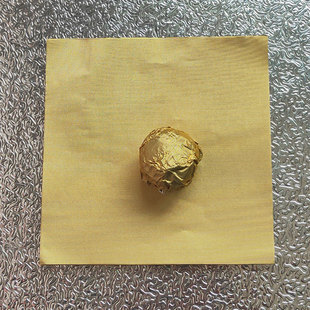 13*13厘米金色压纹锡纸 瓦罐煲汤小金橘桔茶叶包装用细格纹铝箔纸