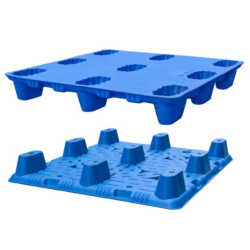 重型加厚塑料托盘塑料卡板仓储托盘物流栈板防潮板叉车吹塑托盘