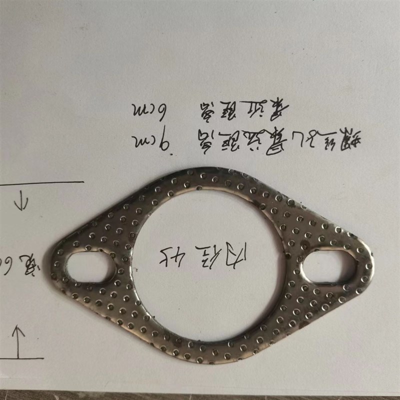 接口垫云内490 4100 4102玉柴4100 4108消声器弯管排气管接口垫片