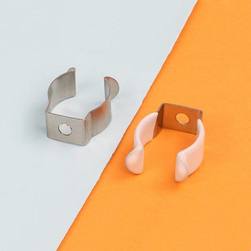 包胶弹性不锈钢管卡灯管夹固定扣水管加热管弹簧片卡扣U开口锰钢,五金/工具,管夹/管卡/管支架,淘宝优惠券,粉丝福利购,淘宝优惠卷