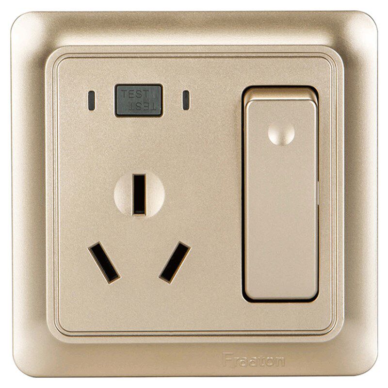 法纳通10A16A漏电保护器空气开 挂式空调热水器带漏保插座86型