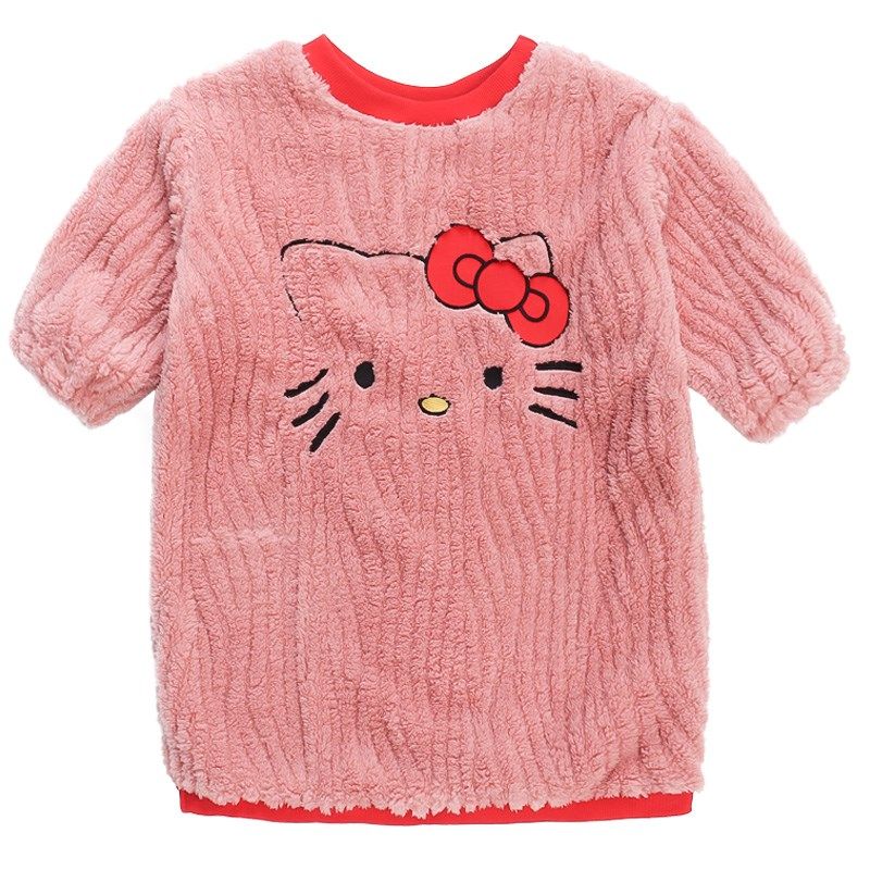 儿童连体睡裙女童睡袍秋冬季珊瑚绒女孩睡衣宝宝法兰绒家居服冬款