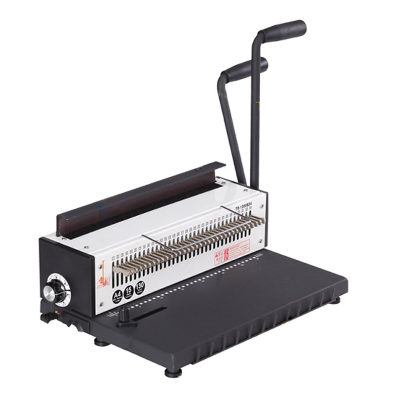 铁圈装订机雷盛1500B34方孔打孔装订机全抽刀台历标书样册打孔机