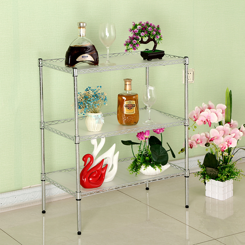 置物架一层微波炉架厨房收纳碗碟架1层架子居家衣柜隔层整理架