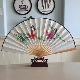 9寸越剧扇子梁祝十八相送蝴蝶戏曲扇子戏剧演出舞蹈扇子