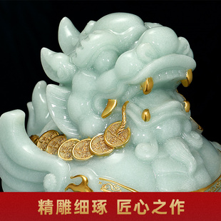 纳财貔貅摆件貔休招财客厅办公室前台飞天皮丘装 饰品店铺开业礼物