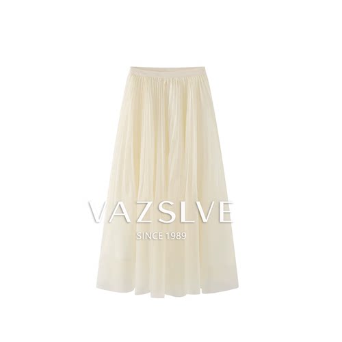 【VAZSLVE/全新奢品】捡漏杏人鱼姬2.0/网纱百褶鱼尾半裙ASQ20191