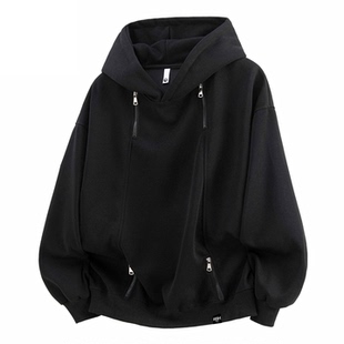 罗宾汉 ROBINHOOD美式潮牌高街重磅连帽设计拉链宽松加厚保暖百搭