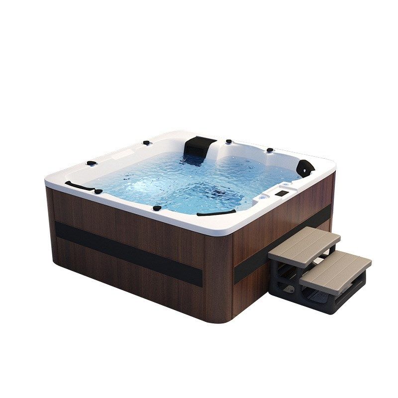 厂家供应亚克力泳池冲浪按摩浴缸 恒温游泳池 冲浪户外泳池浴缸