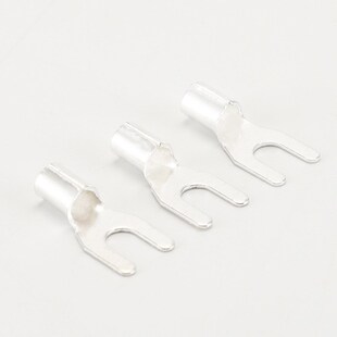 供应UT冷压端头 UT冷压接线端子U型叉形裸端子铜鼻子线耳