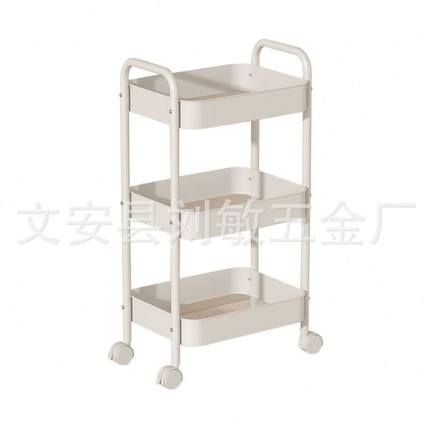 可移动厨房置物架 家用多层收纳储物小推车 落地式蔬菜水果架子