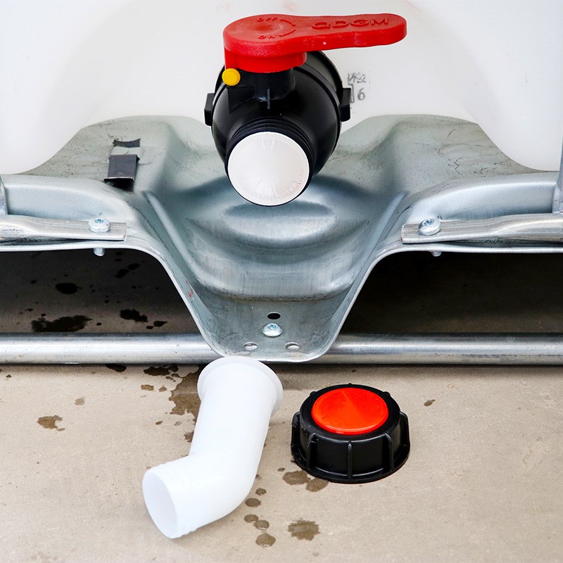 塑料吨桶1000L吨桶化工方桶IBC集装桶带铁架化工储罐可配阀门接口